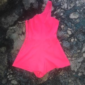 Pink Asymmetrical Romper 💅